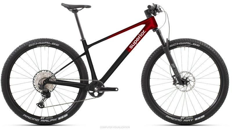 Superior XP 9.6 Matte Carbon / Red Carbon